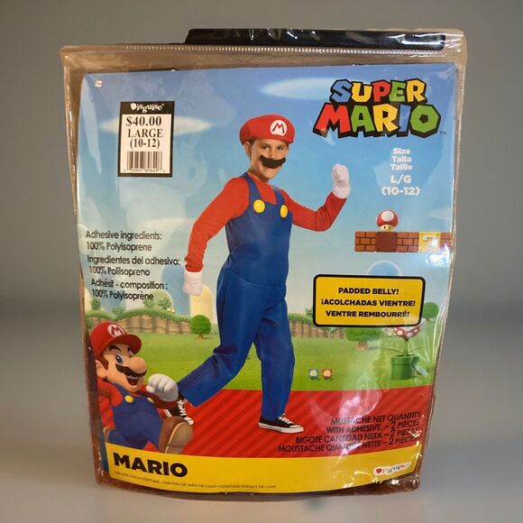 Super Mario Halloween Costume Cosplay Size L (10/12) “No Mustache Or Gloves” - Picture 1 of 10